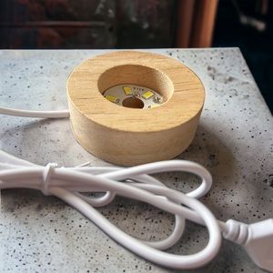 Wooden LED Light-stand/ Base for Crystal sphere/ tower/ carvings